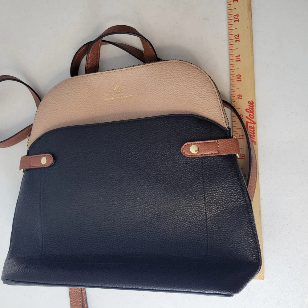 Nanette Lepore Convertible Backpack Crossbody Women Colorblock Vegan Leather